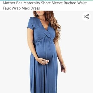 Maternity Short Sleeved Maxi Dress XL